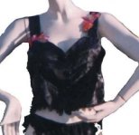 Bustier Satin Noir de Sylvine